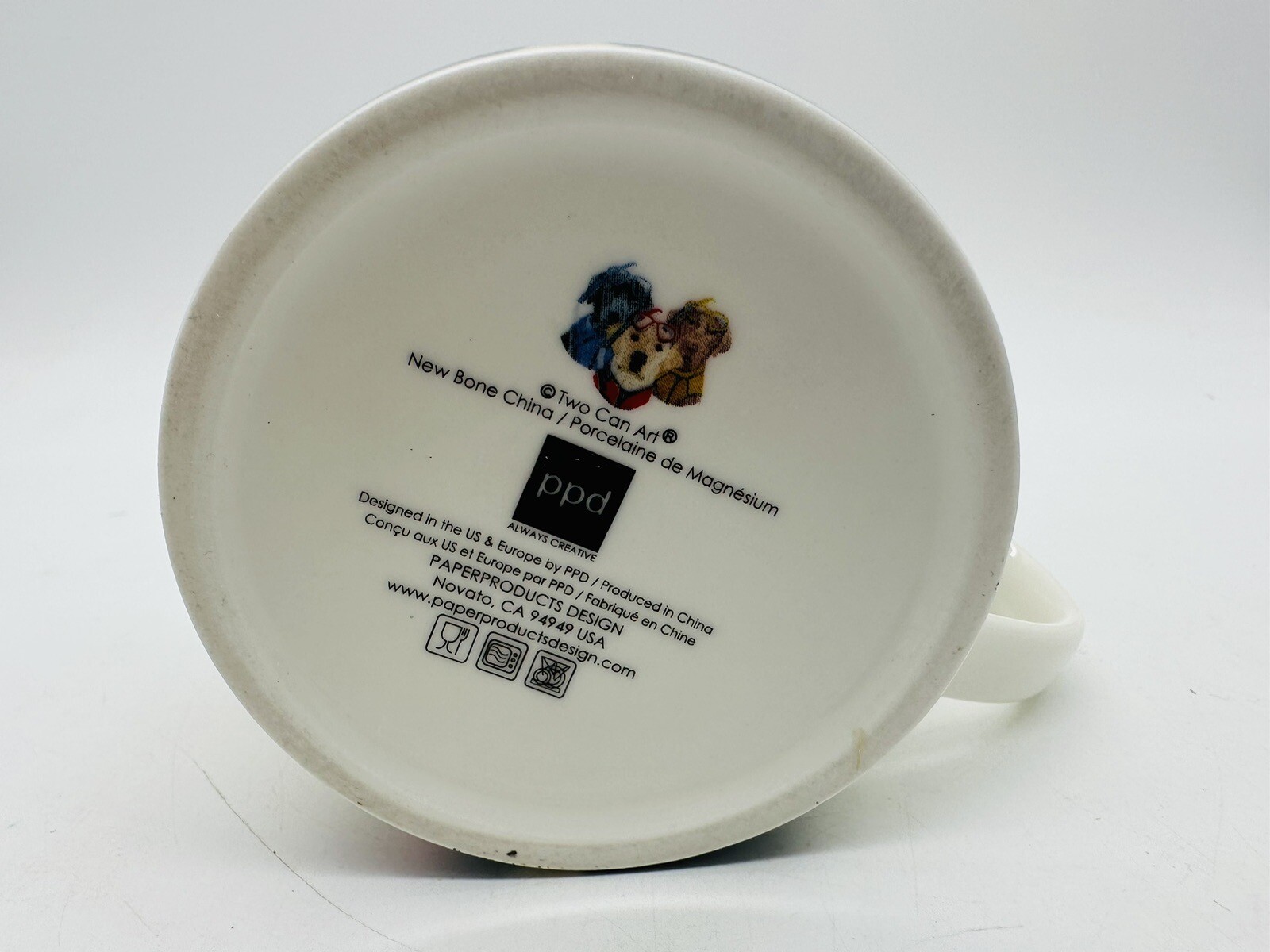 PPD Two Can Art Three Dogs with Snorkels Mug Labradors Bone China