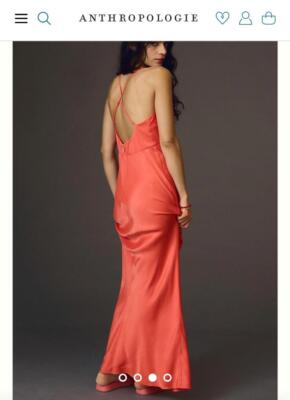 anthropologie plunge v neck slip dress By Anthropologie Lace V-Neck Midi Slip Dress