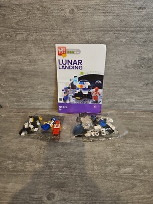 Space Lunar Landing 129 Piece Set Unplugged Fun by Block Tech New No Box Moon
