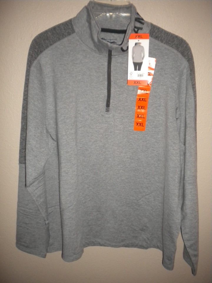 Champion Women's Plus Size XXL Gray Half Zip Pullover Sweatshirt