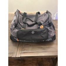 Timberland Black Grey Duffel Bag Front Pocket Dual Carry Handles