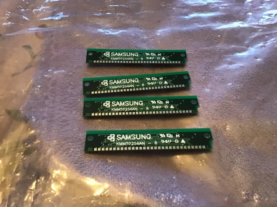 1 mb  (4x256) Samsung KMM59256AN-8 30-pin Simm Fpm Memory 24.95 5.00 - Image 2 of 3