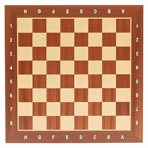 19.7” wooden chess board Belgrad with coordinates