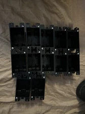 12-Pack 1-Gang Electric Outlet/Switch Box  Remodel ETL 14 Cu In PVC Black