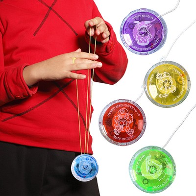 LED leuchten Yo-Yo Kunststoff reaktionsschneller Lager Ball Spielzeug blinkend Yo-Yo für Kinder