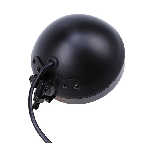 Motorcycle Black Headlight Universal Cruisers Choppers Cafe Racer Cruiser Light - Picture 6 of 12