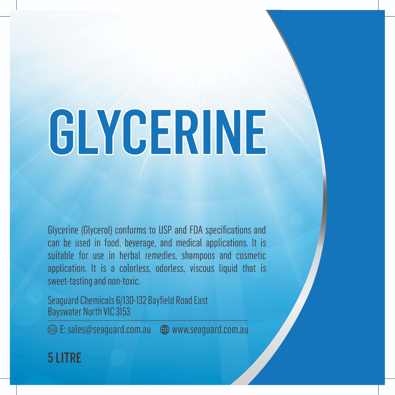 Glycerine VG 100 Pure Organic Vegetable Glycerine USP, Food Grade B.P. Grade eBay