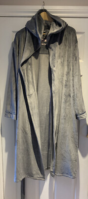 Ted Baker Grey Fleece Dressing Gown Size12-14 | eBay