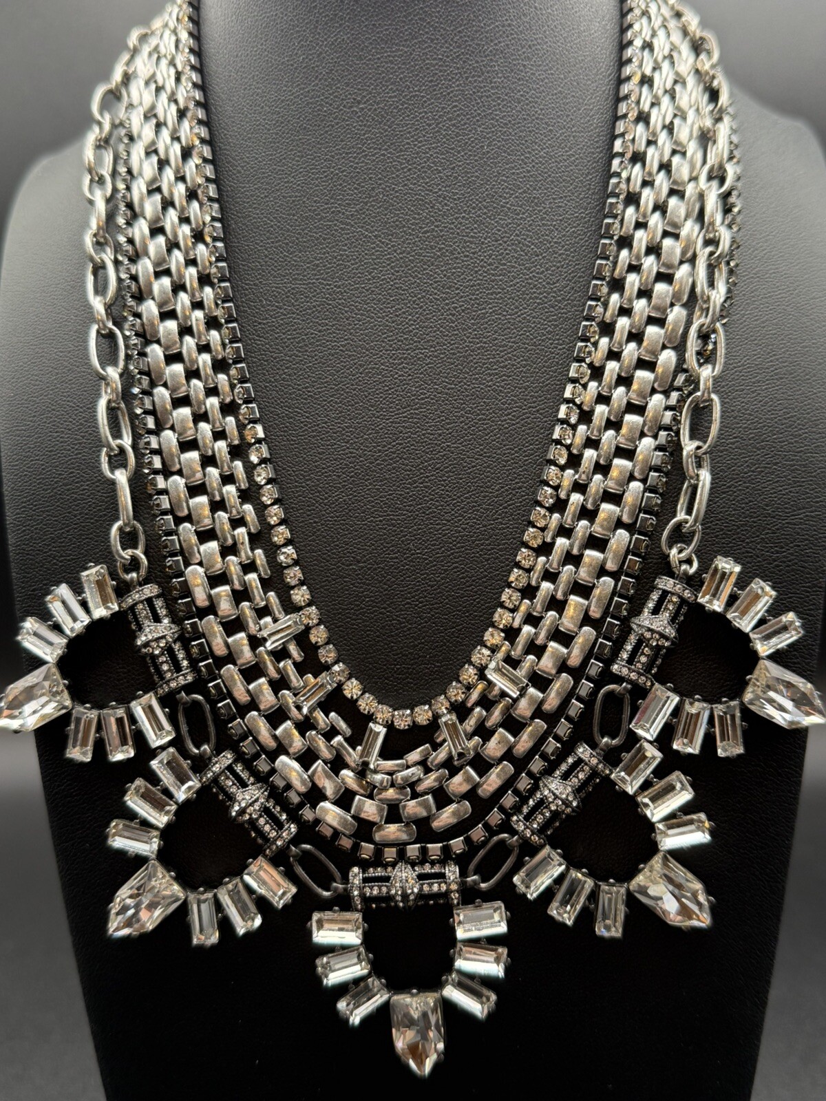 Vintage Ruby Rd Rhinestone Statement Necklace Pro… - image 2