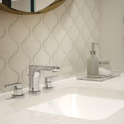 SYMMONS WIDESPREAD BATHROOM FAUCET MATTE BLACK OR CHROME (8"-16" LAYOUT) - Picture 8 of 8