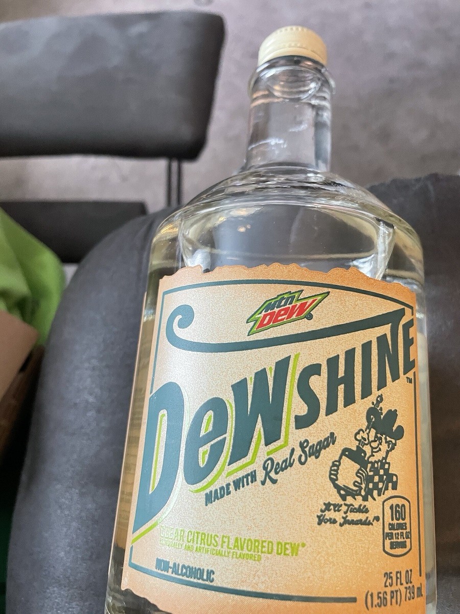 1st RUN SEALED 2015 DEWSHINE MOUNTAIN DEW 25 OZ LIMITED ED. GLASS
