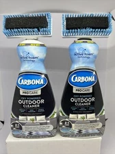 Lot of 2 Carbona Pro Oxy Outdoor Cleaner 2-1 Stain Removal Scrub Brush 22oz ea