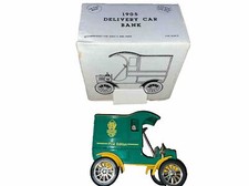 ERTL DIE-CAST 1905 FORD'S 1st DELIVERY CAR BANK USA MADE Green, Beckman w/box