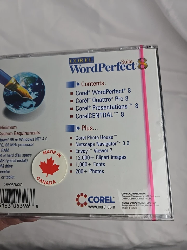 Corel WordPerfect Suite 8 Acad for Windows 95 and NT 4.0 Vintage Software CD-ROM - Image 3 of 4