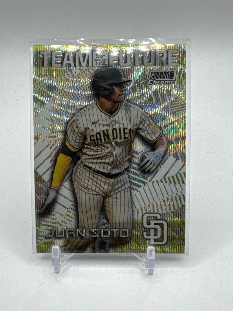 2022 Stadium Club Chrome Juan Soto Team of the Future Holo Wave