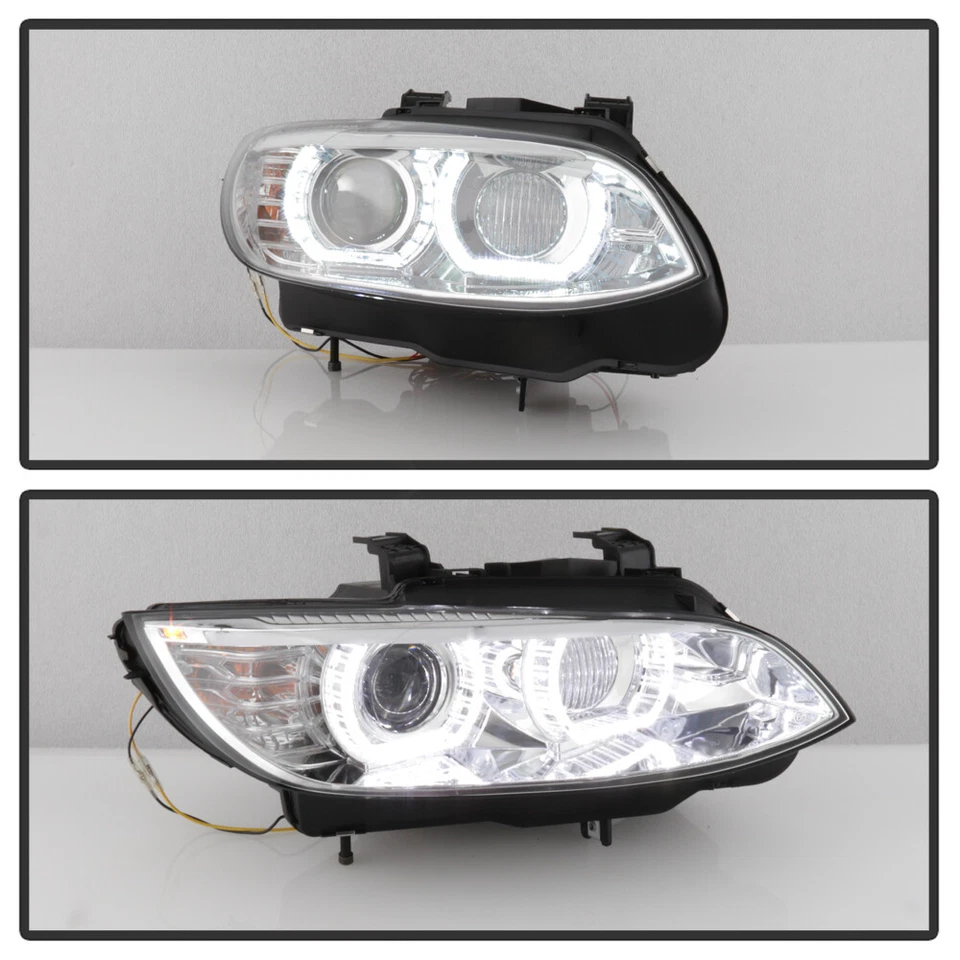 BMW E92 E93 328i 2007-2010 cupé HID con faros AFS LED 3D halo DRL faros Foto 3 de 4