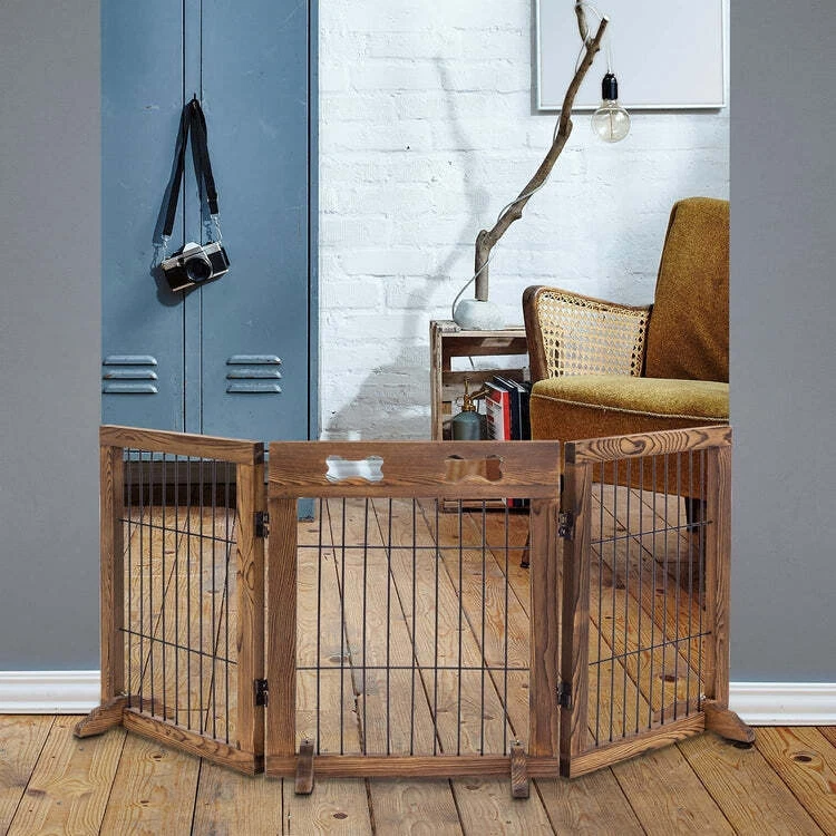 Diy freestanding cheap dog gate