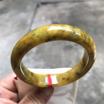 Burma Natural Ice Yellow Jadeite Jade Bracelet Jade