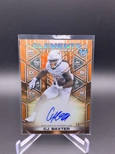 2024 Bowmans Best University Cj Baxter Orange Auto Elements Of The Game /25 