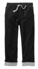 NWT Gymboree boys Alpine Road Black Pants Jersey Lined 12-18 M