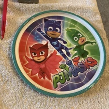 ZAK! Designs Melamine 8"  Children's Plate PJMASKS