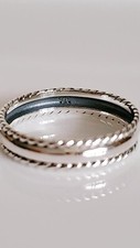 High Polished Stamped Sterling Silver Ring - Simple Stackable Women's Band