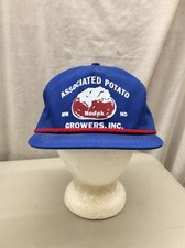 trucker hat baseball cap Vintage Associated Potato Growers Inc MN ND made In USA
