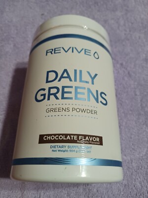 Revive Daily Greens, Chocolate, 17.77 oz (504 g) Exp 10/2026