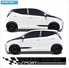 Adesivi adatti per Toyota Aygo strisce laterali decalcomanie