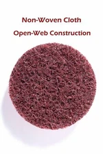 25PCS 3 Inch Roll Lock Quick Change Sanding Disc Surface Polishing Grinding Pads