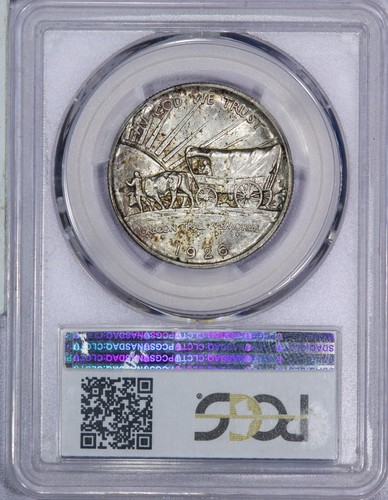 1926-S Oregon Half Dollar 50C PCGS MS66 - Handsomely Toned! - Picture 2 of 4
