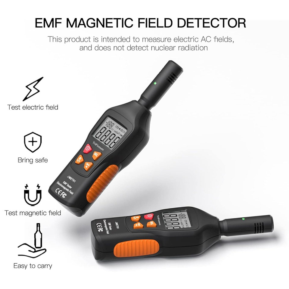 JOAUIAX EMF Meter Reader EMF Detector,5Hz—3500Mhz Digital Household