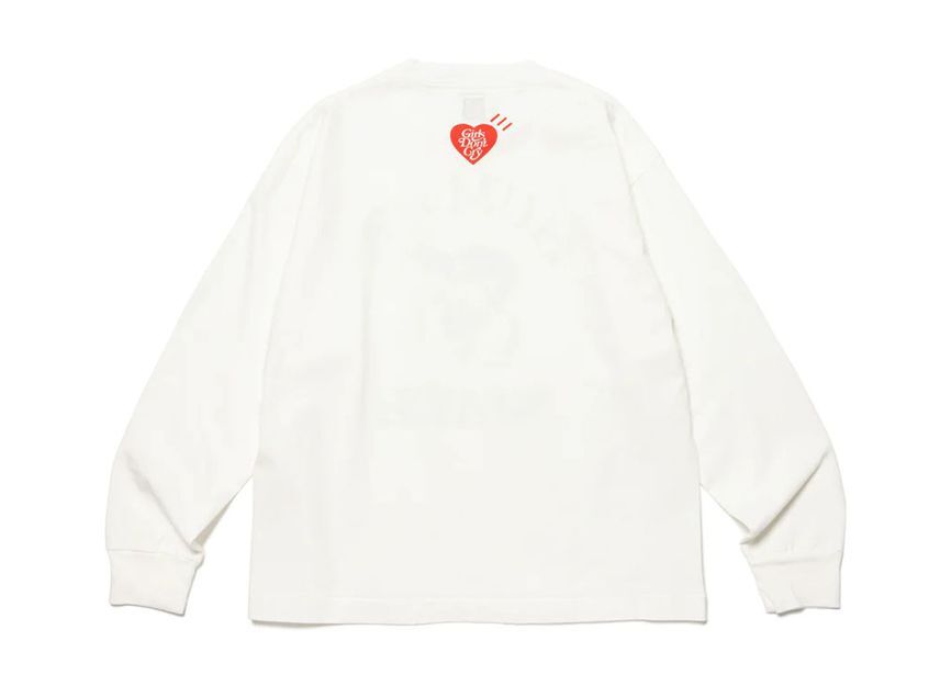 HUMAN MADE GDC Valentine's Day L/S T-Shirt White VERDY Size HUMAN MADE GDC Valentine's Day L/S T-Shirt White VERDY Size