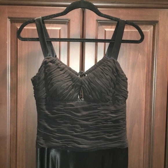 Vestido Phoebe Couture Negro Seda, Talla 4 - Buen Estado Foto 2 de 4
