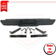 NEW Step Bumper w/ Brackets & Pads, Black Steel for 1993-2011 Ford Ranger