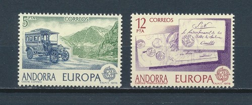 Spanish Andorra 111-2 MNH, Europa, 1979