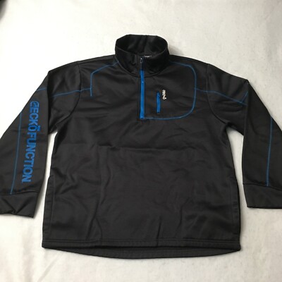 Ecko Function Men s Jacket large Lined Windbreaker navy Black Zip Up