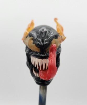 1/12 Custom Marvel Legends Symbiote Venom Head Sculpt (HEAD ONLY