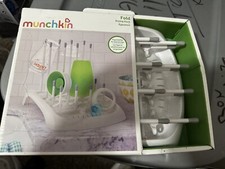 Munchkin Fold Baby Bottle Countertop Drying Rack, White NEW