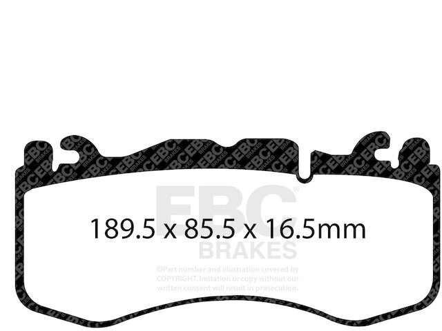 Front Brake Pad Set For 2021-2023 Aston Martin DBX 2022 FM276SY