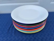 FIESTA LOT OF 8 NEW  10-1/2" CLASSIC BRIGHT  PLATES. FACTORY SECONDS. F/S