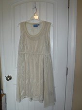 EUC Simply Vera Womens L Open Weave over tank Dress