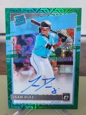 2020 Donruss Optic Rated Rookie Signature Green Mojo #RRS-ID - ISAN DIAZ - #d/99