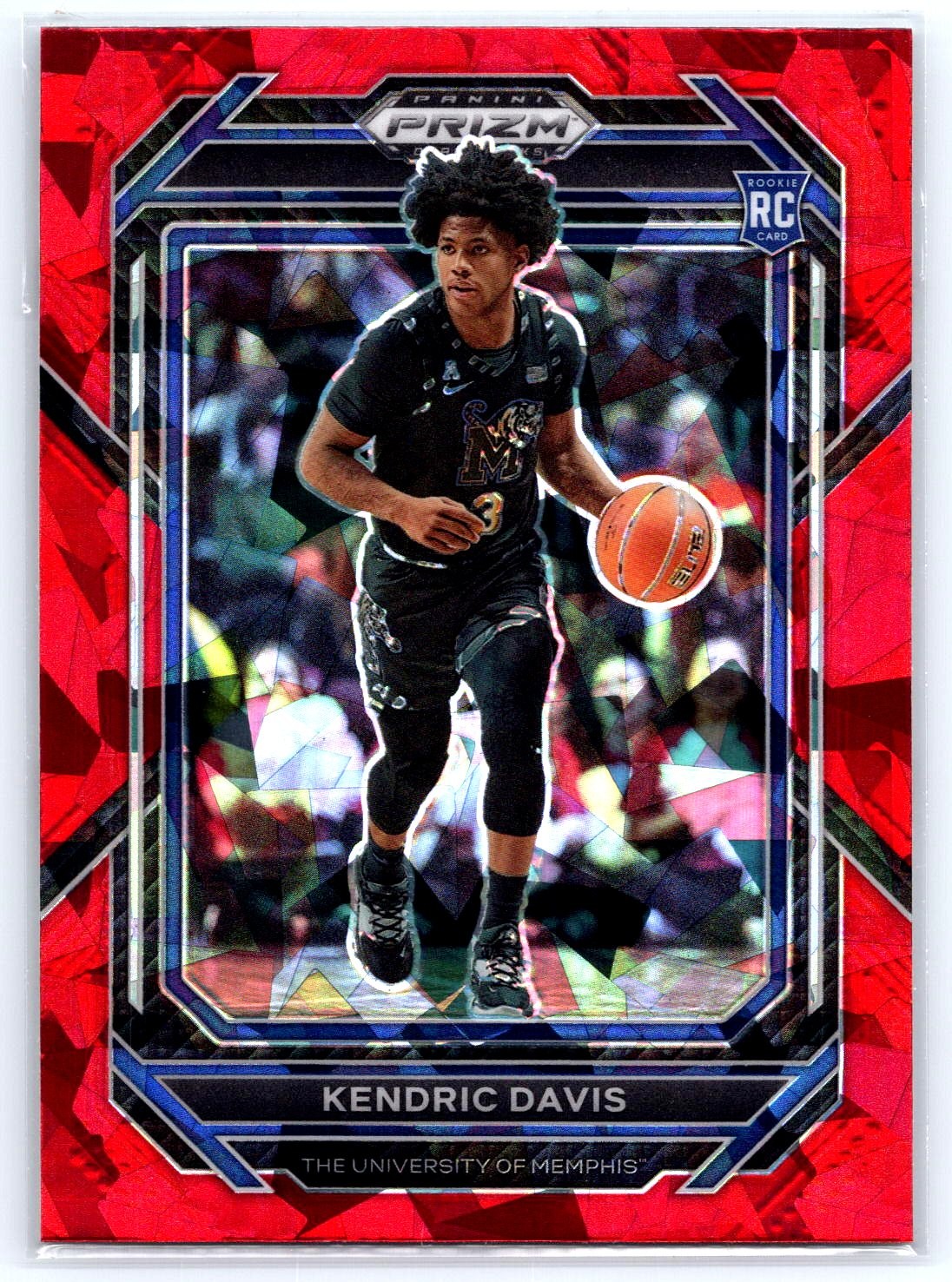 2023 Panini Prizm Draft Picks #36 Kendric Davis Red Ice