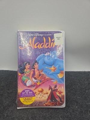 Aladdin VHS 1992 Disney Video Tape Black Diamond Classics Clamshell New