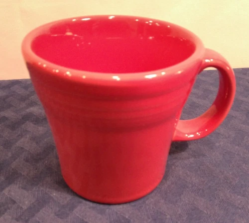 Fiesta New Scarlet Red TAPERED MUG. Capacity of 15 OZ. Free Shipping.