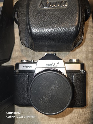 Vtg Kowa seT Camera Kowa 50mm f1.8 Lens Silver 1967 W/ Case Extra Lenses Film - Picture 8 of 24