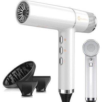 Haartrockner 2000W Weiß, innovativer Mikrofilter & LED-Anzeige, superleicht 268g