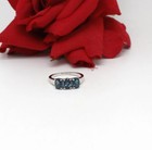 Sterling Silver NWOT Blue Topaz Ring Size 10 3.83g CAT CHARITY — photo 1