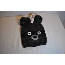 Escape by Polar Extreme Bear Face Kid's Knit Cap Black - NWT
